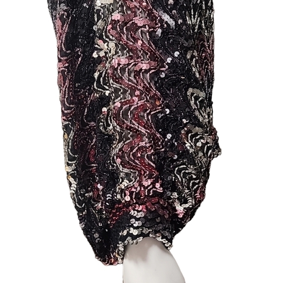 VTG 80's JEANETTE KASTENBERG ST. MARTIN Sequin Bolero Silk Blouse S M Disco R - Picture 8 of 15